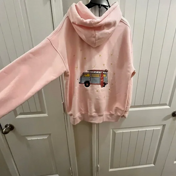 Sun kissed  coconut pink surfer hoodie size small - Picture 3 of 8